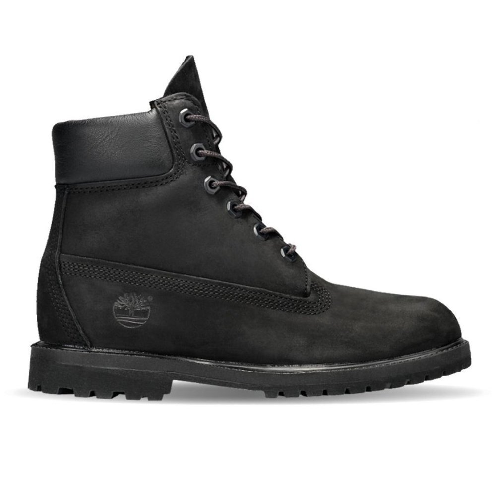 Timberland 8658  Hiking Leather Boots Shoes Sz 7 M Black